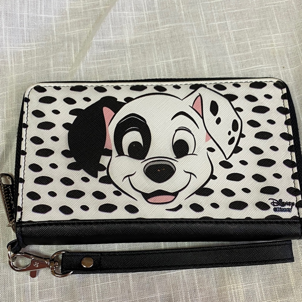 Dalmatian Print Wallet Wristlet